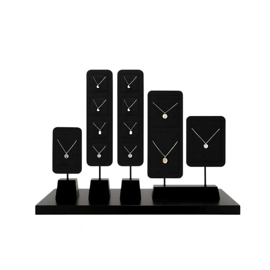 High Grade Jewelry Display Props Premium Black Ring Earrings Necklace Jewelry Display Stand