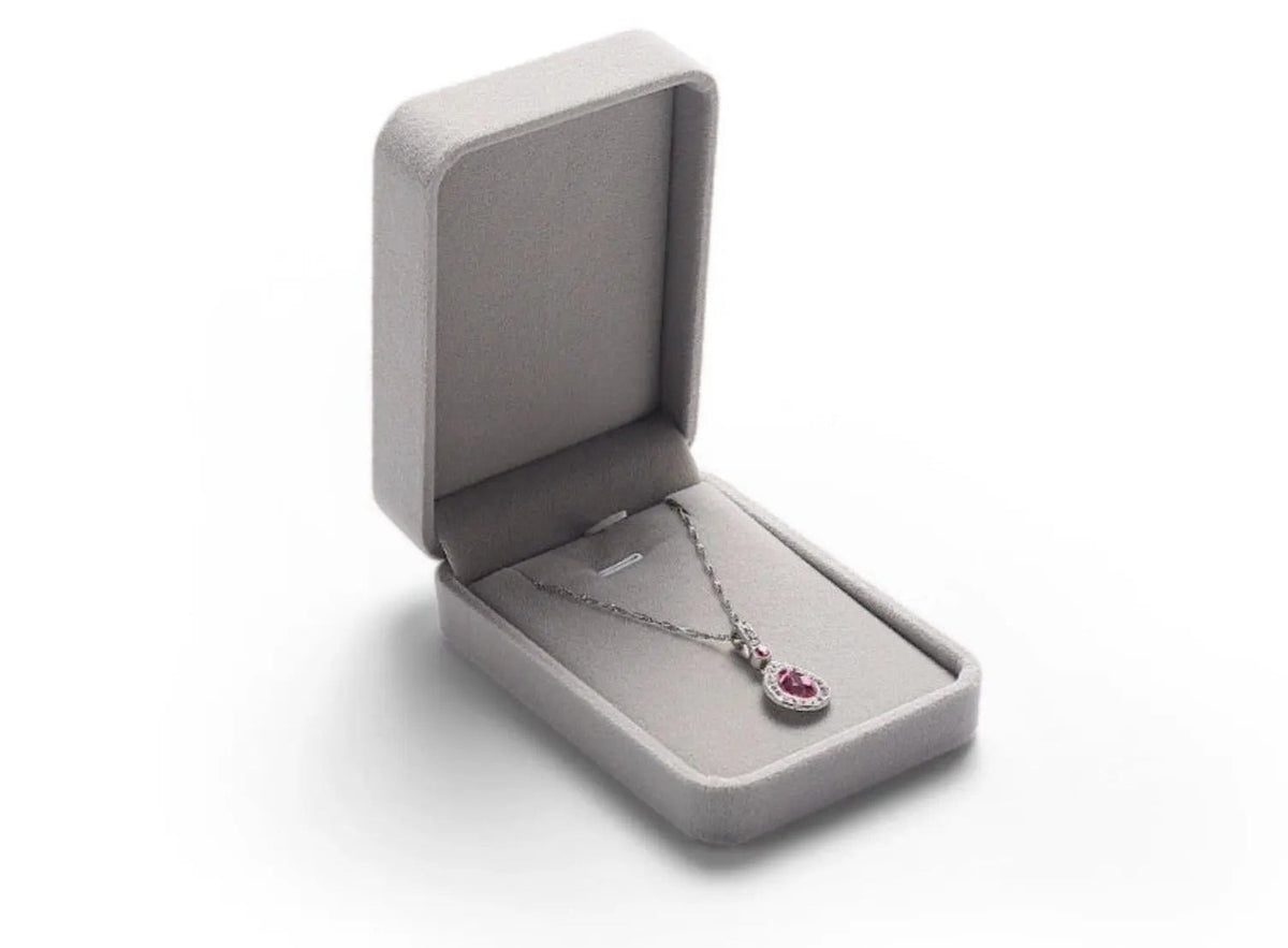 H010 Grey pendant box 7x10x3.5cm