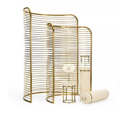 Luxury Off-white Jewelry Window Display