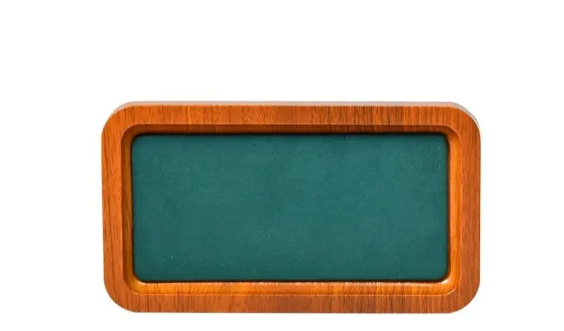 Rounded dark green rectangle - small 18x10x1.7cm