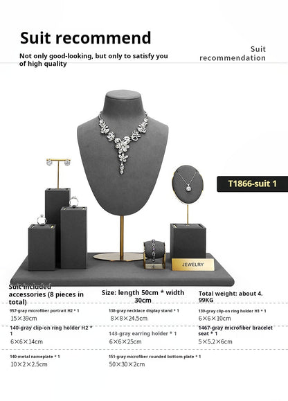 Jewellery display, rings, earrings, necklaces, portrait stands, window jewellery displays, props, jewelry display