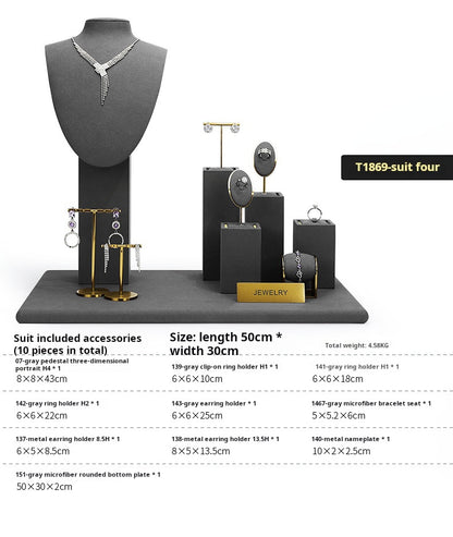 Jewellery display, rings, earrings, necklaces, portrait stands, window jewellery displays, props, jewelry display