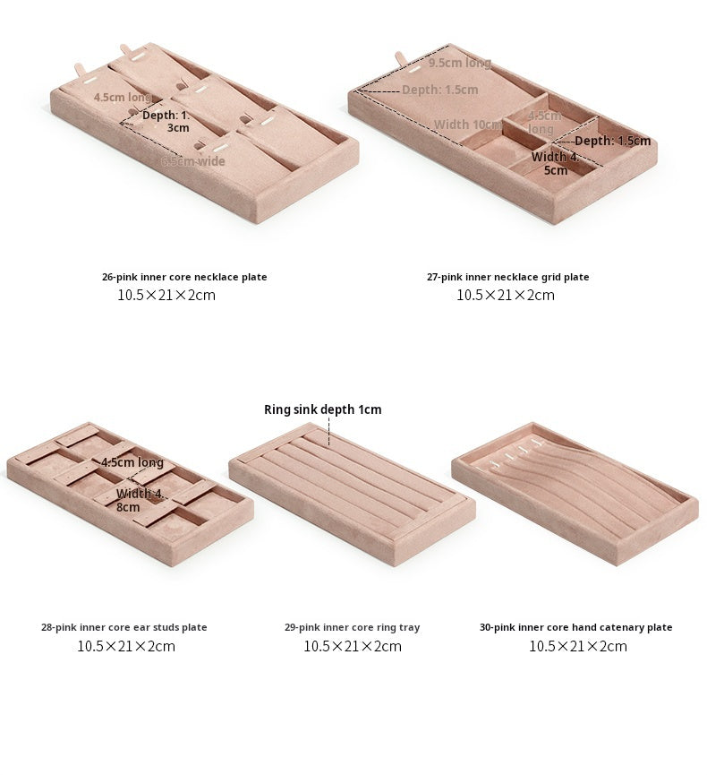 Jewelry tray ring necklace earrings bracelet multi-functional storage display tray display jewelry watch pallet