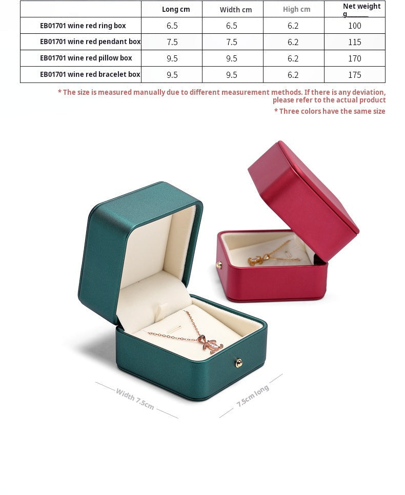Luxury jewelry box, wedding gift, ring box, bracelet, necklace, bracelet storage box, jewelry packaging, gift box