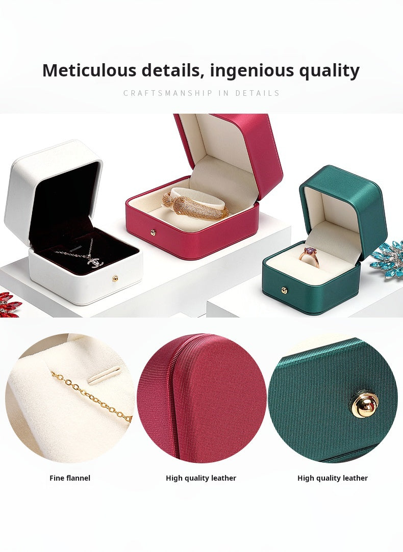 Luxury jewelry box, wedding gift, ring box, bracelet, necklace, bracelet storage box, jewelry packaging, gift box