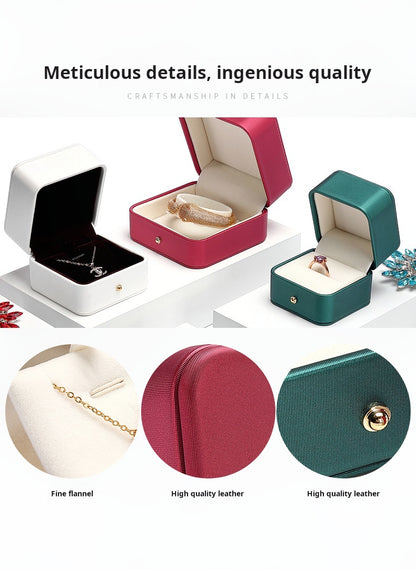 Luxury jewelry box, wedding gift, ring box, bracelet, necklace, bracelet storage box, jewelry packaging, gift box