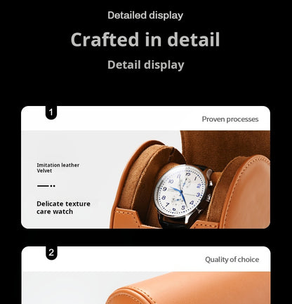 Watch Storage Box, Watch Box, Dustproof, Portable, Travel, Leather Watch, Quartz Watch, Storage Box