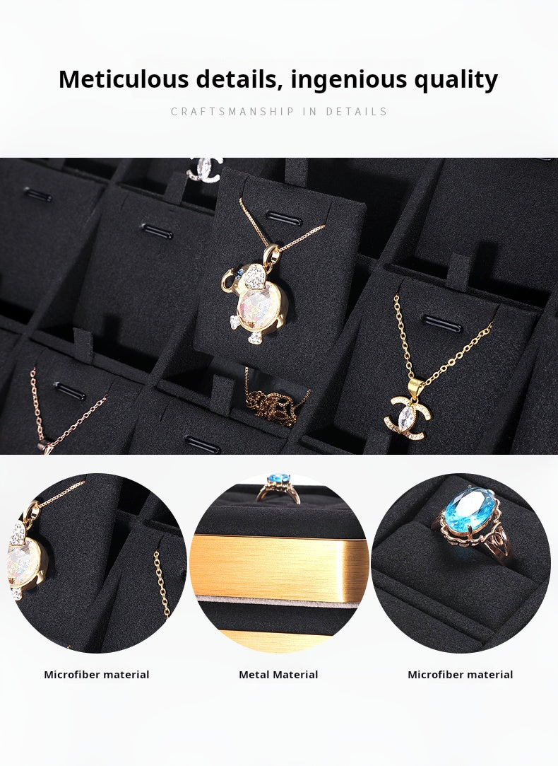 Jewelry display plate, metal gold jewelry tray, ring, necklace, bracelet, jade, multi-purpose jewelry storage, look at the pallet