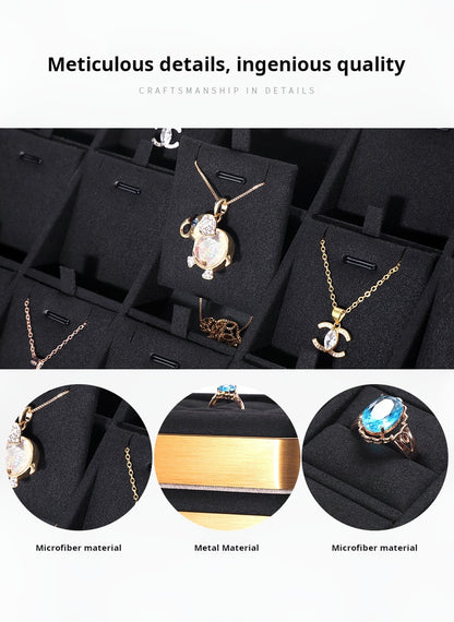 Jewelry display plate, metal gold jewelry tray, ring, necklace, bracelet, jade, multi-purpose jewelry storage, look at the pallet