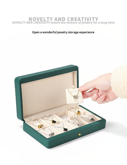 Light Luxury Jewelry Storage Box, PU Leather, Magnetic Ring Storage Box, Necklace Pendant, Jewelry Box, Jewelry Storage Box