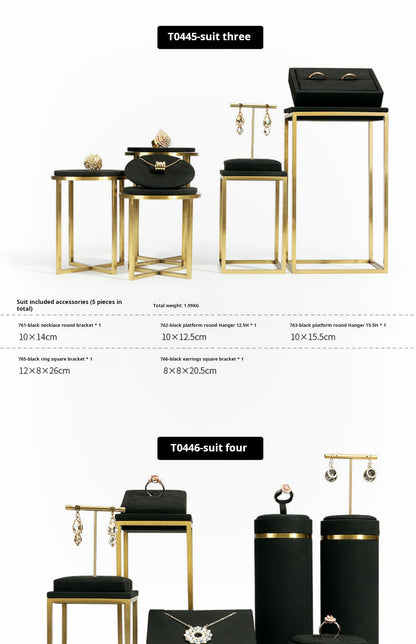 Black Premium jewellery window display props