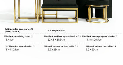 Black Premium jewellery window display props