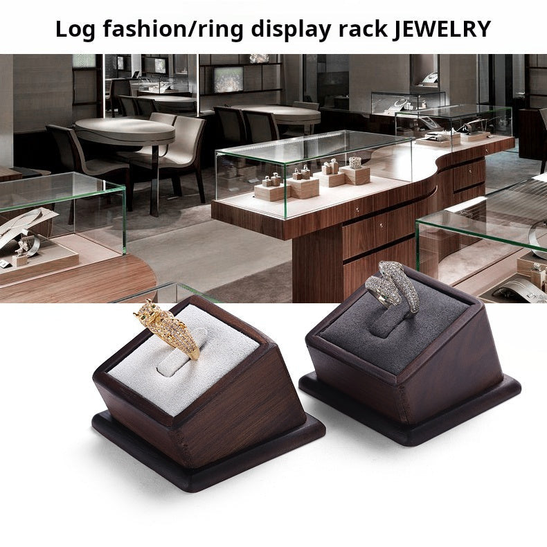 Solid Wood Jewelry Display Props, Ring Base, Jewelry Display Stand, Window Counter, Ring Display Stand