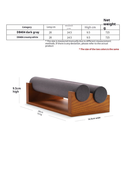 Jewelry Display Rack Solid Wood Microfiber Material Bracelet Jewelry Rack