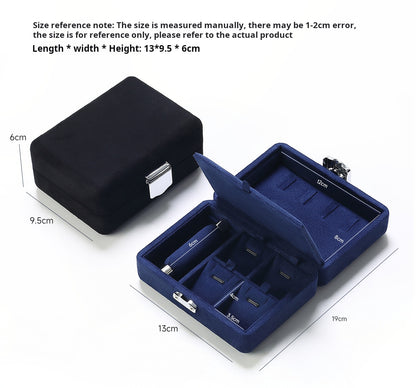 Jewelry storage box, jewelry box, necklace bracelet ring storage box, portable set jewelry box