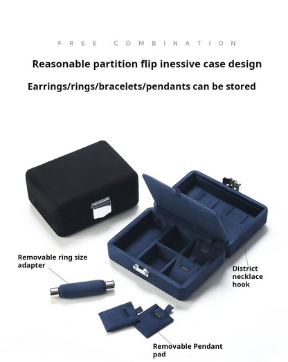 Jewelry storage box, jewelry box, necklace bracelet ring storage box, portable set jewelry box