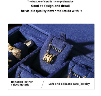 Jewelry storage box, jewelry box, necklace bracelet ring storage box, portable set jewelry box