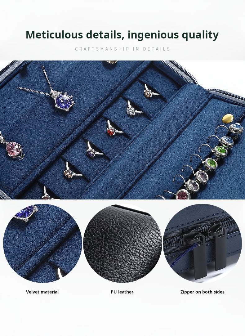 Leatherette traveling jewelry case, multi-jewelry case, jewelry display, jewelry exhibition traveling case