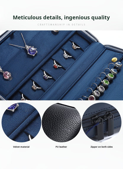 Leatherette traveling jewelry case, multi-jewelry case, jewelry display, jewelry exhibition traveling case
