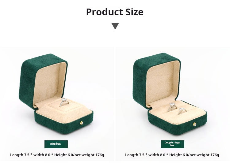 High-grade velvet creative ring box, necklace box, jewelry box, jewelry box, earrings, earring box, bracelet box