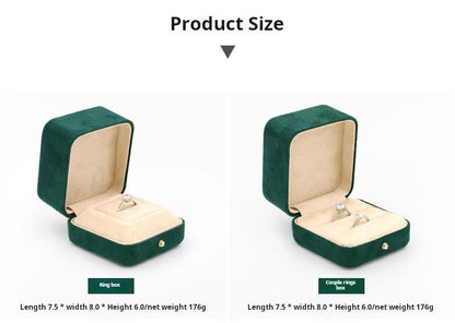 High-grade velvet creative ring box, necklace box, jewelry box, jewelry box, earrings, earring box, bracelet box