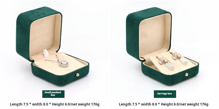 High-grade velvet creative ring box, necklace box, jewelry box, jewelry box, earrings, earring box, bracelet box