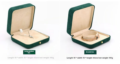 High-grade velvet creative ring box, necklace box, jewelry box, jewelry box, earrings, earring box, bracelet box