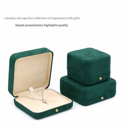 High-grade velvet creative ring box, necklace box, jewelry box, jewelry box, earrings, earring box, bracelet box