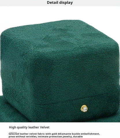 High-grade velvet creative ring box, necklace box, jewelry box, jewelry box, earrings, earring box, bracelet box