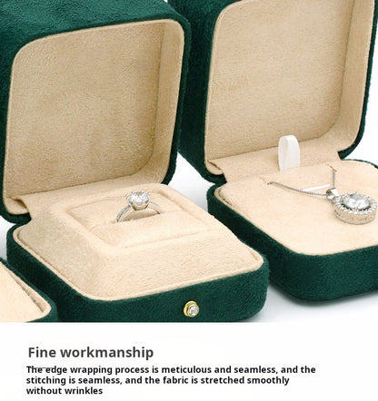 High-grade velvet creative ring box, necklace box, jewelry box, jewelry box, earrings, earring box, bracelet box
