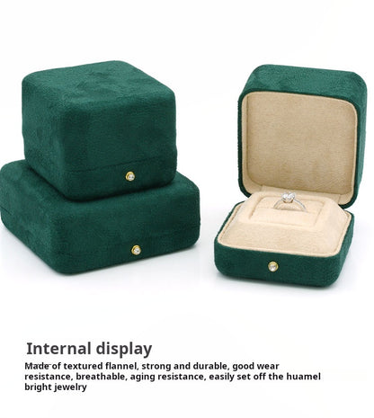 High-grade velvet creative ring box, necklace box, jewelry box, jewelry box, earrings, earring box, bracelet box