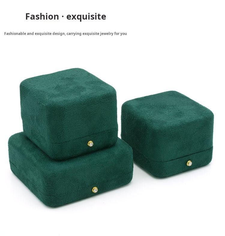 High-grade velvet creative ring box, necklace box, jewelry box, jewelry box, earrings, earring box, bracelet box