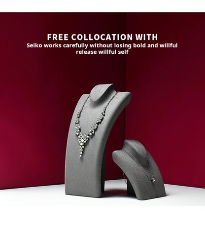 Luxury necklace display stand, model neck display rack, pendant jewelry hanger, window jewelry display props