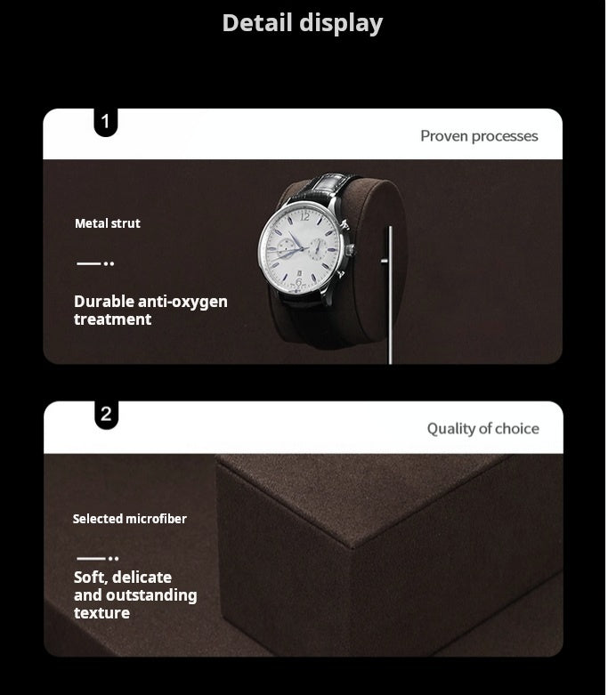 High-end watch display stand, microfiber watch display stand, counter display watch display props