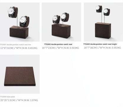 High-end watch display stand, microfiber watch display stand, counter display watch display props