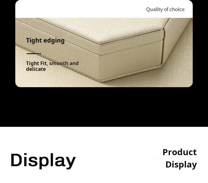 Jewelry Box Folio Snap Ring Necklace Earrings Bracelet Set Box Jewelry Gift Box