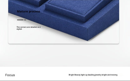 Light luxury jewelry display props, high-end microfiber rings, necklaces, watch displays, jewelry display shelves