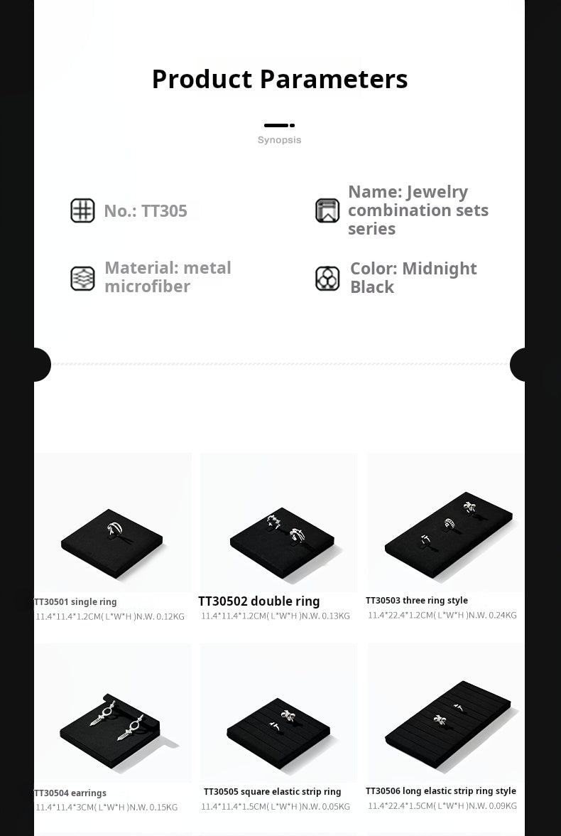 Jewelry Ring Display Rack Stud Necklace Storage Bracelet Display Counter Jewelry Display Tray