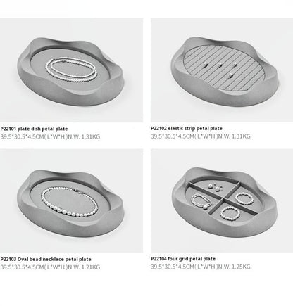 Pearl jewelry pallets, jewelry pallets, microfiber rings, necklaces, earrings, bracelets, display props