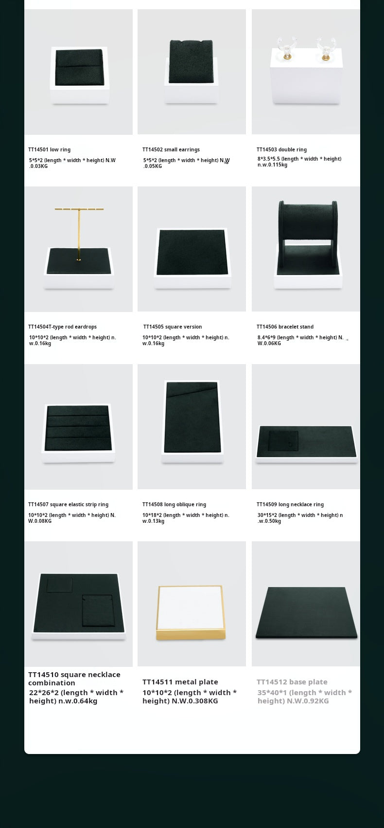 High-end jewelry display rack light luxury rings, bracelets, necklaces, earrings, counter jewelry display props