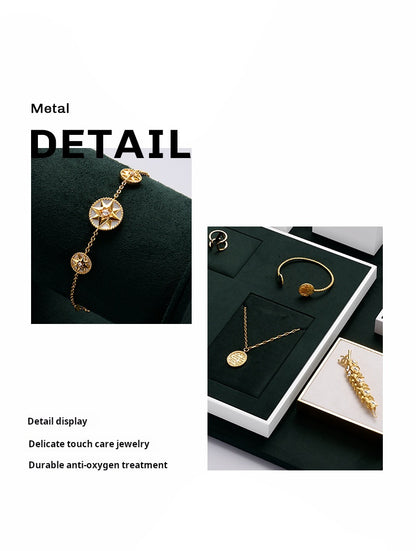 High-end jewelry display rack light luxury rings, bracelets, necklaces, earrings, counter jewelry display props