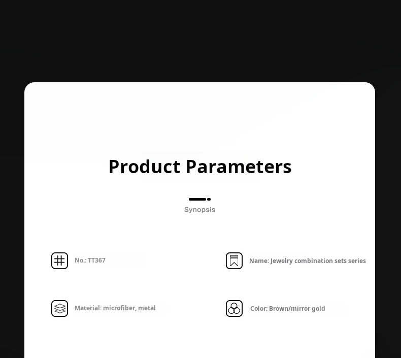 Light luxury jewelry display props, high-end metal microfiber necklace, ring counter, jewelry display rack