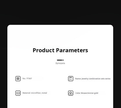 Light luxury jewelry display props, high-end metal microfiber necklace, ring counter, jewelry display rack