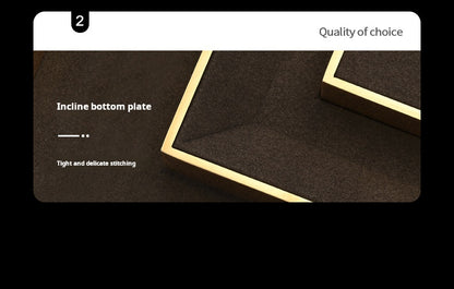 Light luxury jewelry display props, high-end metal microfiber necklace, ring counter, jewelry display rack