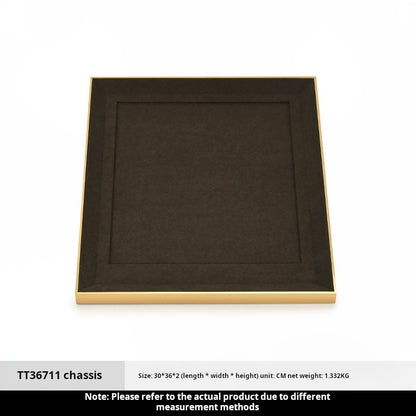 Light luxury jewelry display props, high-end metal microfiber necklace, ring counter, jewelry display rack