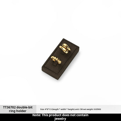 Fanxi FANXI light luxury jewelry display props, high-end metal microfiber necklace, ring counter, jewelry display rack