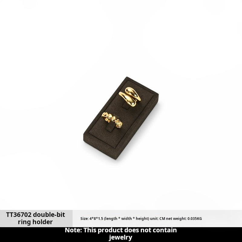 Fanxi FANXI light luxury jewelry display props, high-end metal microfiber necklace, ring counter, jewelry display rack