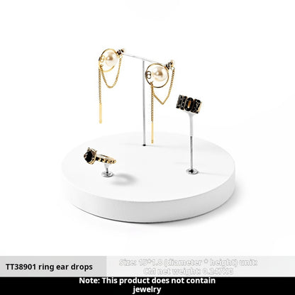 Fanxi FANXI light luxury jewelry display shelf, PU white earrings, ring pendants, jewelry display props
