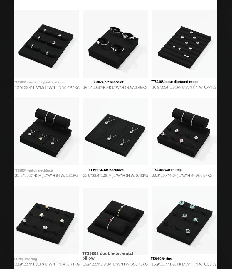 Light luxury jewelry display rack, high-end rings, necklaces, watches, accessories, counter display props