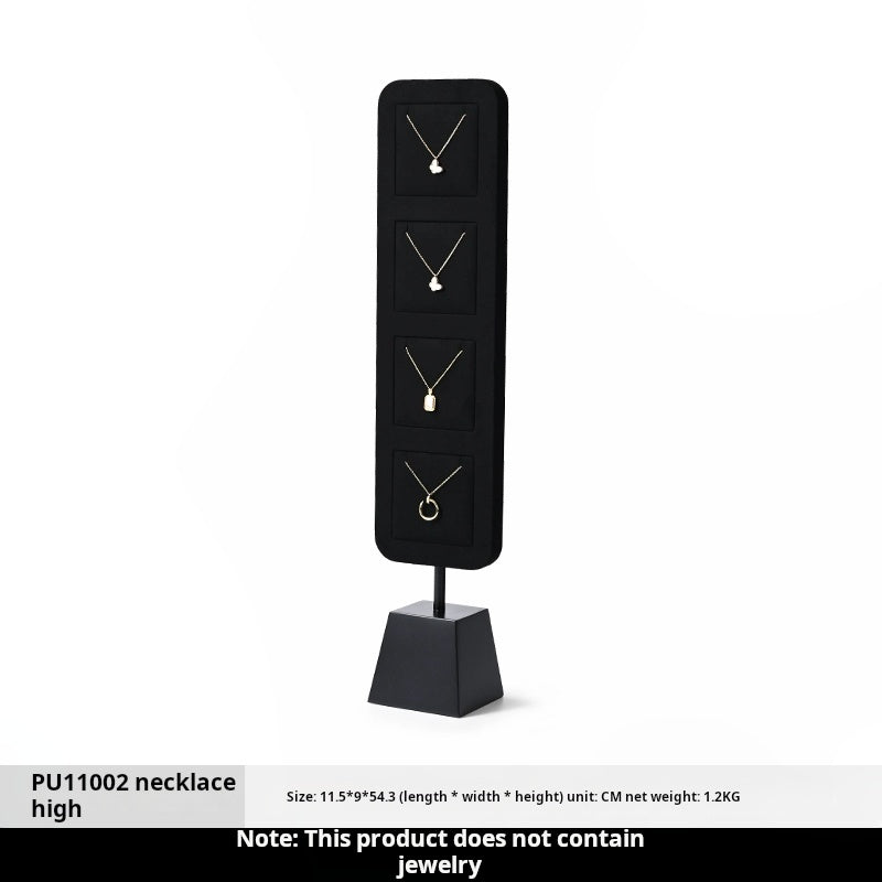 High Grade Jewelry Display Props Premium Black Ring Earrings Necklace Jewelry Display Stand